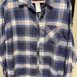 Maurices Multicolor Plaid Shirt